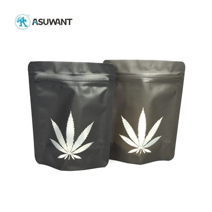 Heat Sealed Herb Bags For Cana Premium Cigar Cigarette Edible Dispensary Zipper Packaging