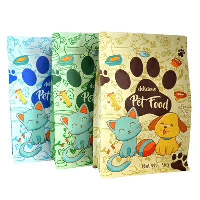 Foil Pet Food Torba Flat Bottom 500g 1kg 2kg 3kg