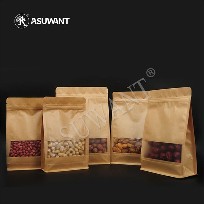 Window Kraft Paper Tea Packaging Bag