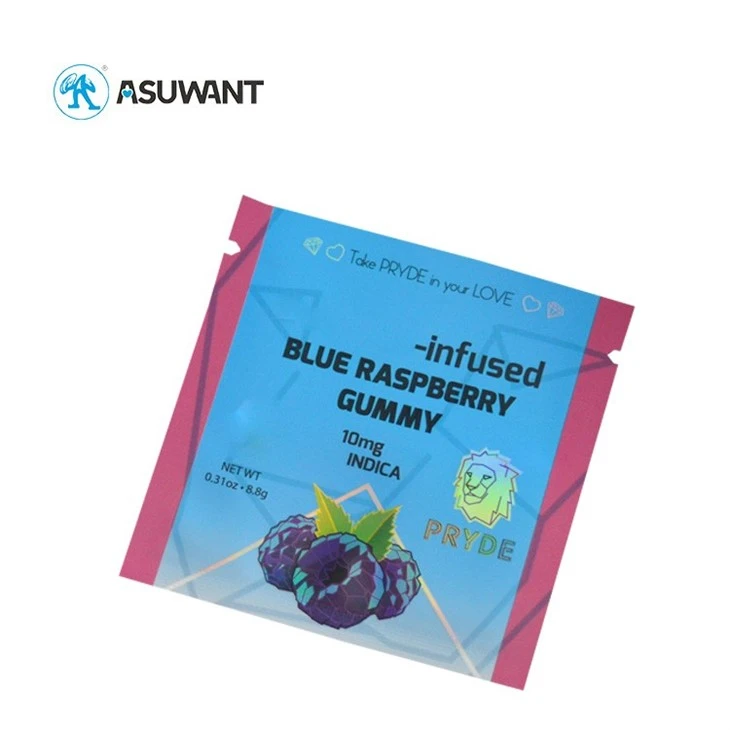 Smell Proof Gummy Candy Ziplock Mylar Children Resistant Bags Edible Packaging price